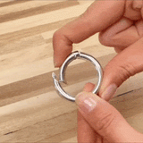 Small Polished Nickel Ring