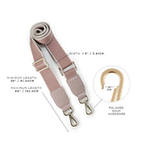 Blush/Cream Canvas Crossbody Strap